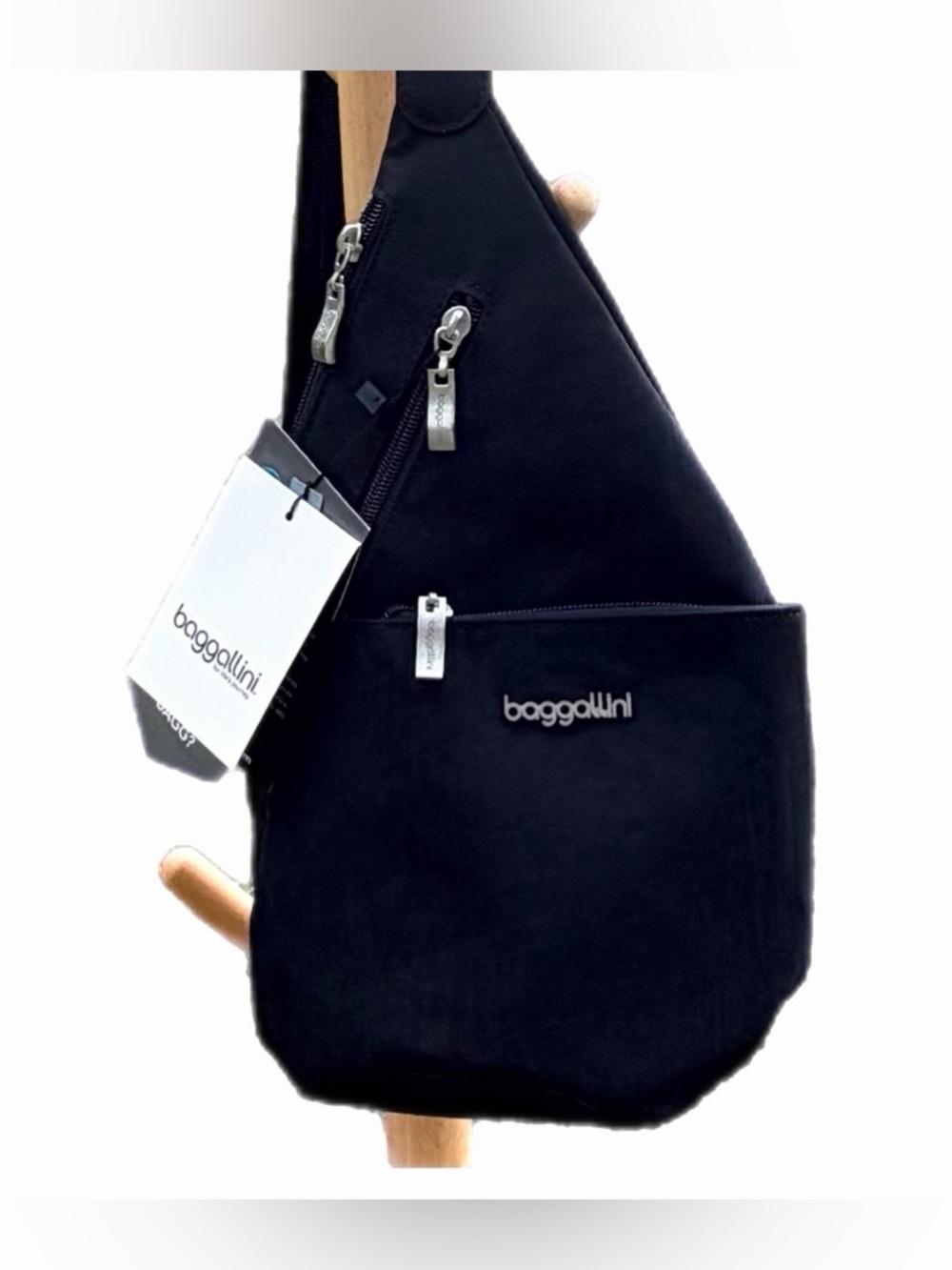 NWT Baggallini Black Crossbody Mini Sling Bag